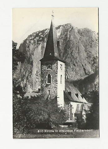 AK Kirche in Altaussee Fischerndorf.