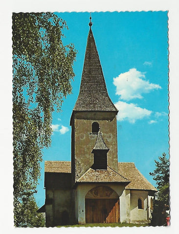 AK Unterburg am Klopeinersee. Kirche auf dem Georgibergl.