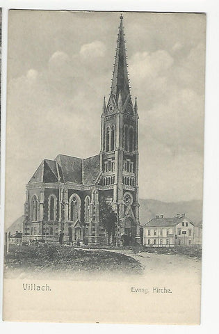 AK Villach. Evang. Kirche. (1906)