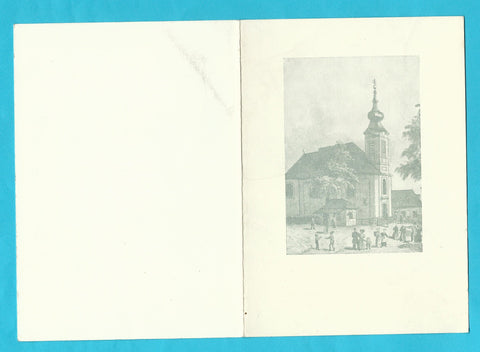 Billett Wien, Thurykapelle ( Alserbachstrasse) um1830.