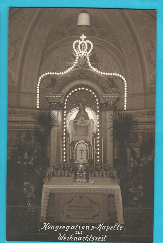 AK Wien, Kongregations-Kapelle zur Weihnachtszeit.