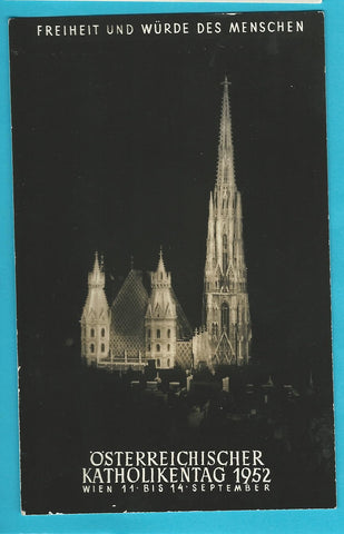 AK Wien, Stephansdom. Österreichischer Katholikentag 1952.