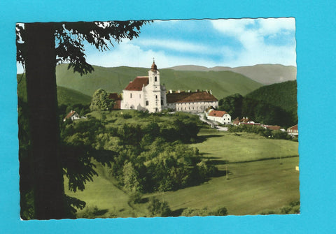 AK Wallfahrtskirche und Servitenkloster Maria Langegg in der Wachau.