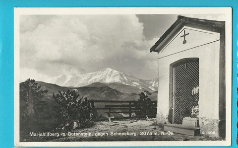 AK Mariahilfberg in Gutenstein gegen Schneeberg.