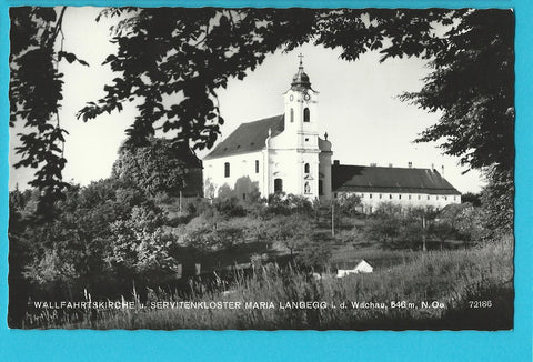 AK Maria Langegg in der Wachau. Wallfahrtskirche u. Servitenkloster.