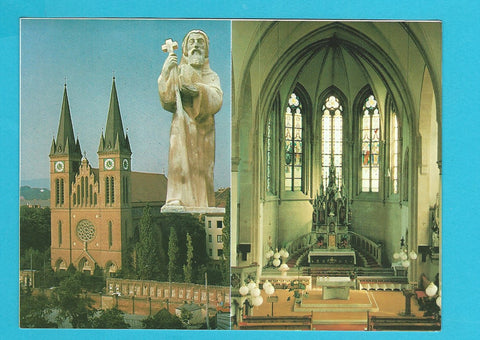 AK Wien. Aussen- und Innenansicht von der Pfarrkirche St. Severin.