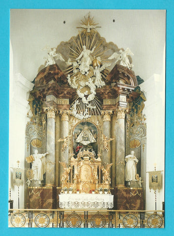 AK Pfarr- und Wallfahrtskirche Frauenberg - Maria Rehkogel. Hochaltar.
