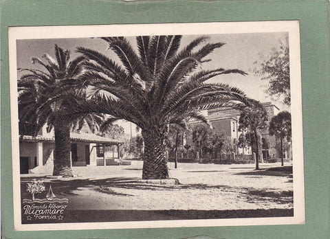 AK Formia. Grande Albergo Miramare. Particolare del Parco. Latio (Latium)