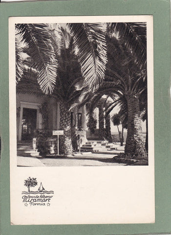 AK Formia. Grande Albergo Miramare. Particolare del Parco. Latio (Latium)