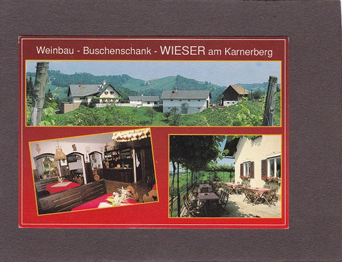AK Leutschach. Weinbau-Buschenschank. J. Wieser. Krannach 10.
