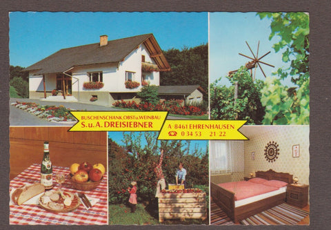 AK Ehrenhausen. Buschenschank, Obst u. Weinbau. S. u. A. Dreisiebner.