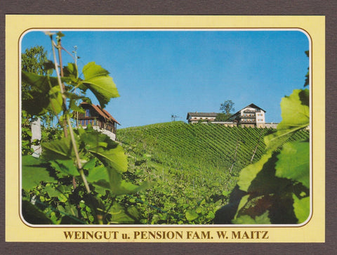 AK Ehrenhausen. Ratsch a.d. Weinstraße 45. Weingut Rebenburg. W. u. M. Maitz.