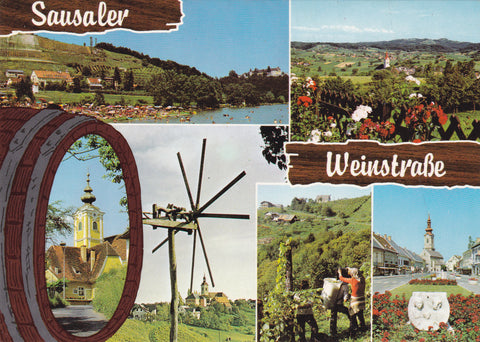 AK Sausaler Weinstraße. St. Nikolai. St. Andrä, Kitzeck, Leibnitz.