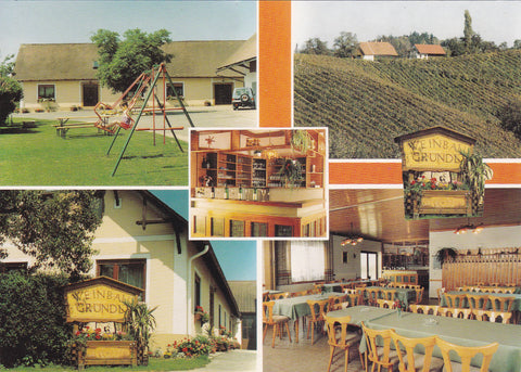 AK St. Veit a. Vogau. Weinbau u. Buschenschank Familie Gründl. Labuttendorf Nr. 27.