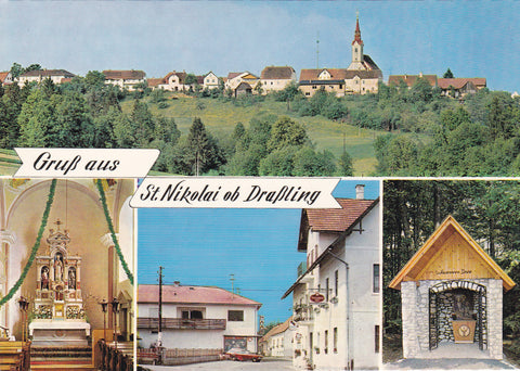AK Gruß aus St. Nikolai ob Draßling.