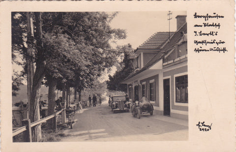 AK Burghausen am Platsch. Josef Bartl's Jausenstation Zur schönen Aussicht.