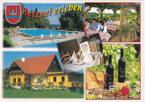 AK Retznei erleben. Freibad. Buschenschank J. u. W. Zweytick. usw.