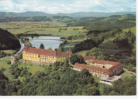 AK Schloß Seggau bei Leibnitz mit Sulmseen.