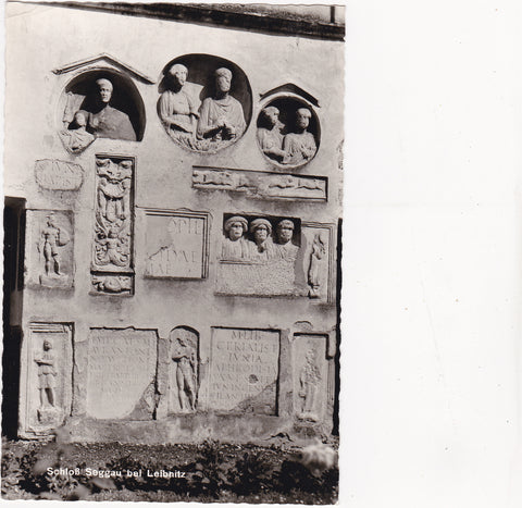 AK Schloß Seggau bei Leibnitz. Römersteine.