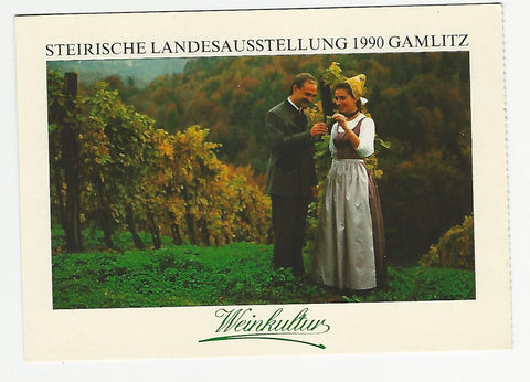 AK Steirische Landesausstellung 1990 Gamlitz. Weinkultur. Gamlitzer Festtagstracht aus dem Steirischen Heimatwerk.