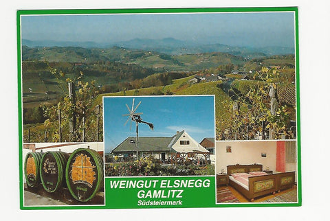 AK Gamlitz. Eckberg 26. Obst Weinbau Fam. Elsnegg.