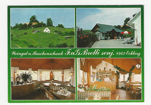 AK Gamlitz. Eckberg 54. Weingut und Buschenschank F. u. G. Brolli senj. (1988)