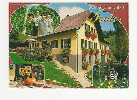 AK Gamlitz. Kranach 30. Wein & Blumenhof. Josef u. Gerti Trabos.