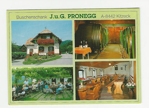 AK Kitzeck. Buschenschank J. u. G. Pronegg. Einöd 8.
