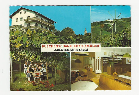 AK Kitzeck im Sausal. Buschenschank Kitzeckmüller. Inh. F. u. M. Temmel.