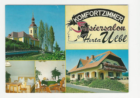 AK Kitzeck. Fresing 93. Komfortzimmer Haus Ulbl.  Frisiersalon Herta Ulbl.