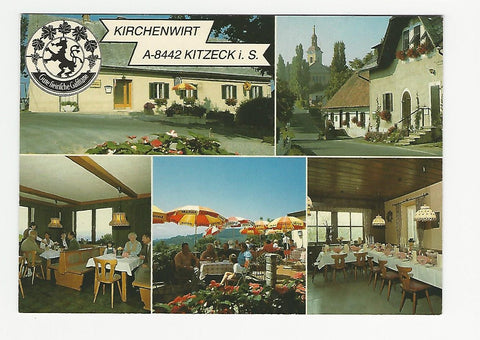 AK Kitzeck im Sausal. Kirchenwirt Gasthaus Heber.