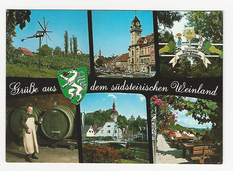 AK Grüße aus dem südsteirischen Weinland. Leibnitz. Ehrenhausen.