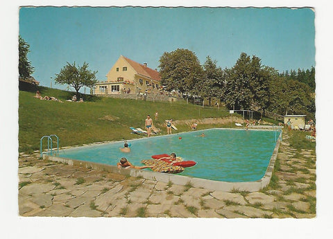 AK Großwalz bei Leutschach. Gasthaus Pension Moserhof. Schwimmbad.