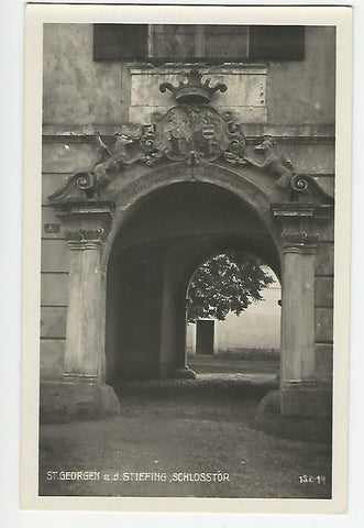 AK St. Georgen an der Stiefing. Schlosstor. (1929)