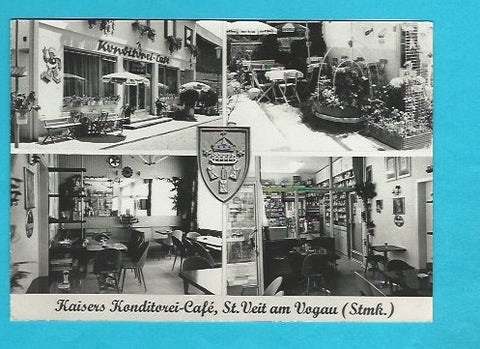 AK St. Veit am Vogau. Kaisers Konditorei Cafe.
