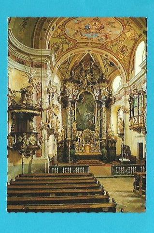 AK St. Veit am Vogau. Innenansicht der Pfarrkirche.