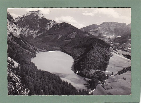 AK Leopoldsteinersee bei Eisenerz mit Pfaffenstein, Erzberg und Reichenstein.