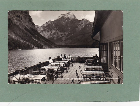 AK Seerestaurant Leopoldsteinersee, Terrasse geg. Pfaffenstein.