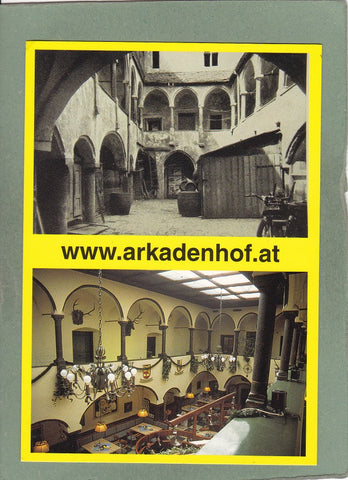 AK Leoben. Gaststätte Schwarzer Adler. Arkadenhof.