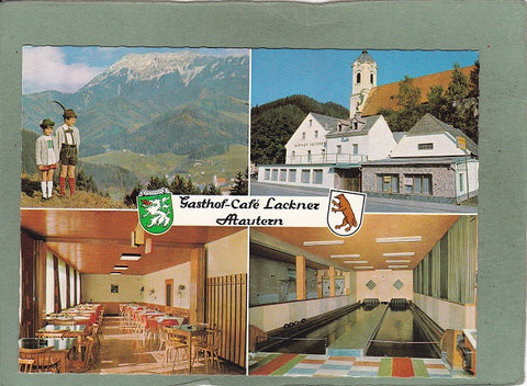 AK Mautern. Gasthof Cafe. Lackner. Inhaber: Sigrun Hofmann.