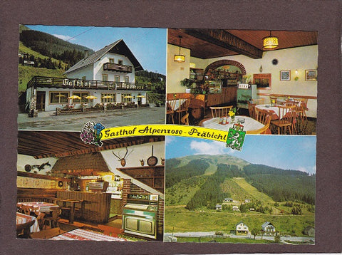 AK Präbichl. Gasthof Alpenrose. Herbert u. Hemma Begusch.