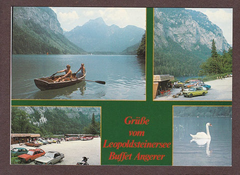 AK Grüße vom Leopoldsteinersee. Buffet Angerer. (1991)