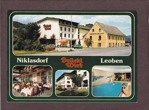 AK Niklasdorf. Hotel Restaurant Brückl Wirt. Hermannfried Friedl.