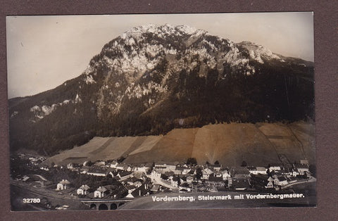 AK Vordernberg mit Vordernbergmauer. (1934)