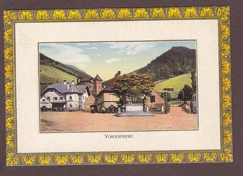 AK Vordernberg. Alt-Vordernberg um 1910. Platz mit hist. Brunnen.