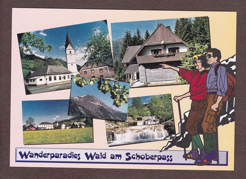 AK Wanderparadies Wald am Schoberpaß.