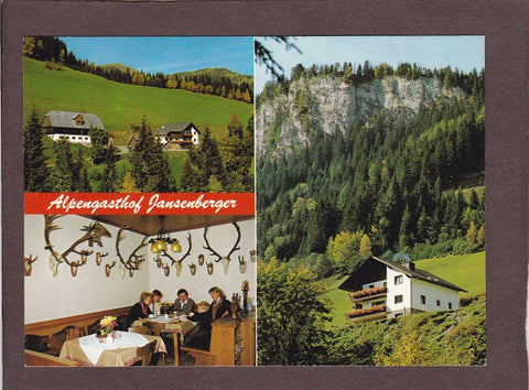 AK Wald/Schoberpaß, Liesing 18. Alpengasthof J.A. Jansenberger. Vlg. Beisteiner.