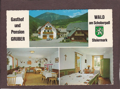 AK Wald am Schoberpaß. Gasthof und Pension Gruber.