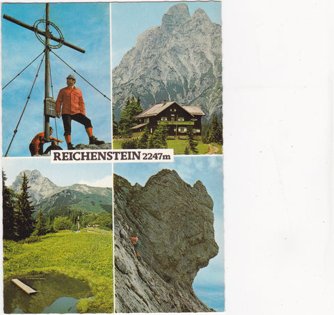 AK Admonter Reichenstein. Mödlinger Hütte. Gipfelkreuz.