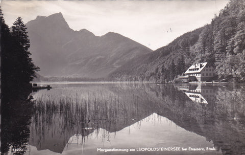 AK Morgenstimmung am Leopoldsteinersee bei Eisenerz. (1957)